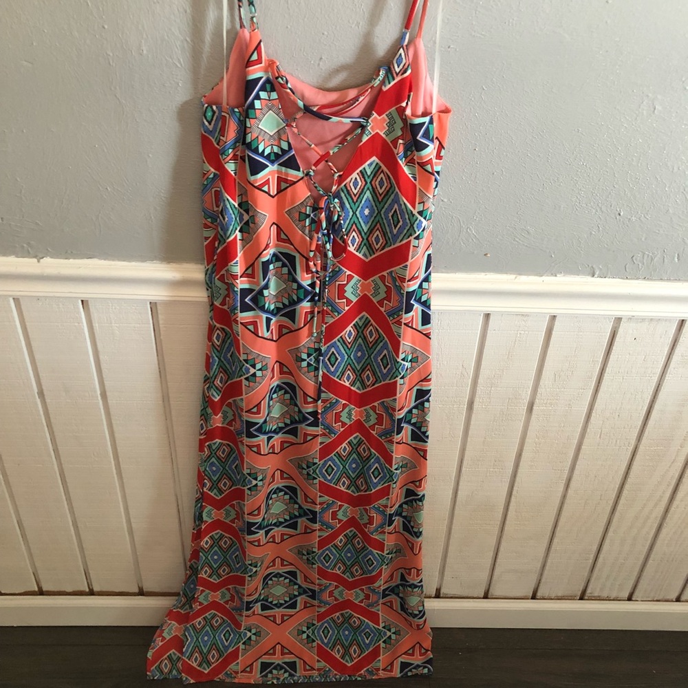 Multi colored maxi dress